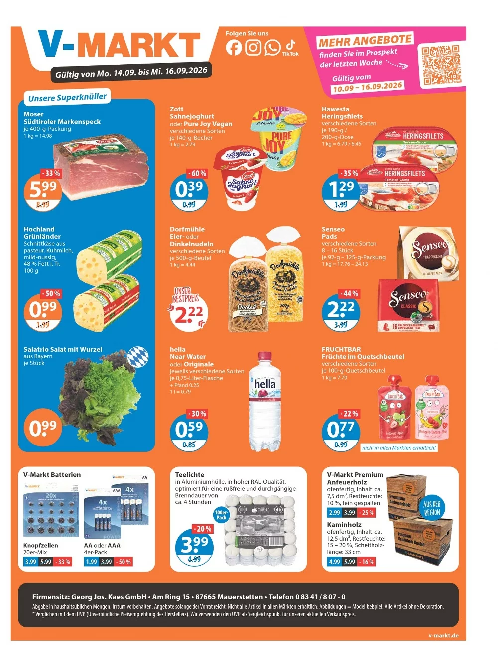 V-Markt Prospekt Aktuell ab 24.09.2026 | Nächste Woche Online Blättern 27 V Markt prospekt september 10 16 27