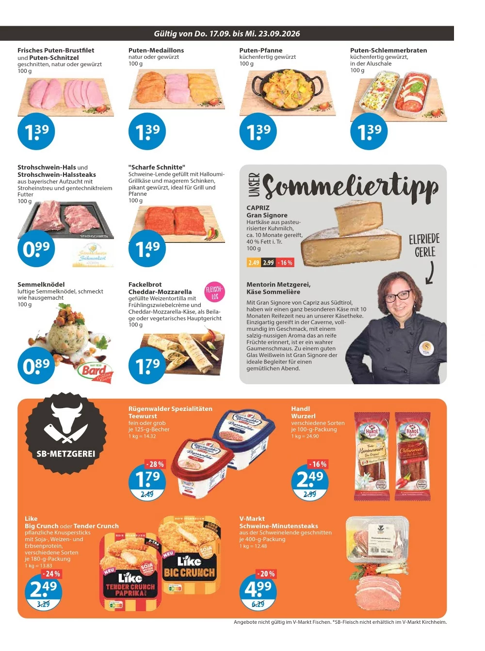 V-Markt Prospekt Aktuell ab 17.09.2026 | Nächste Woche Online Blättern 3 V Markt prospekt september 17 23 3