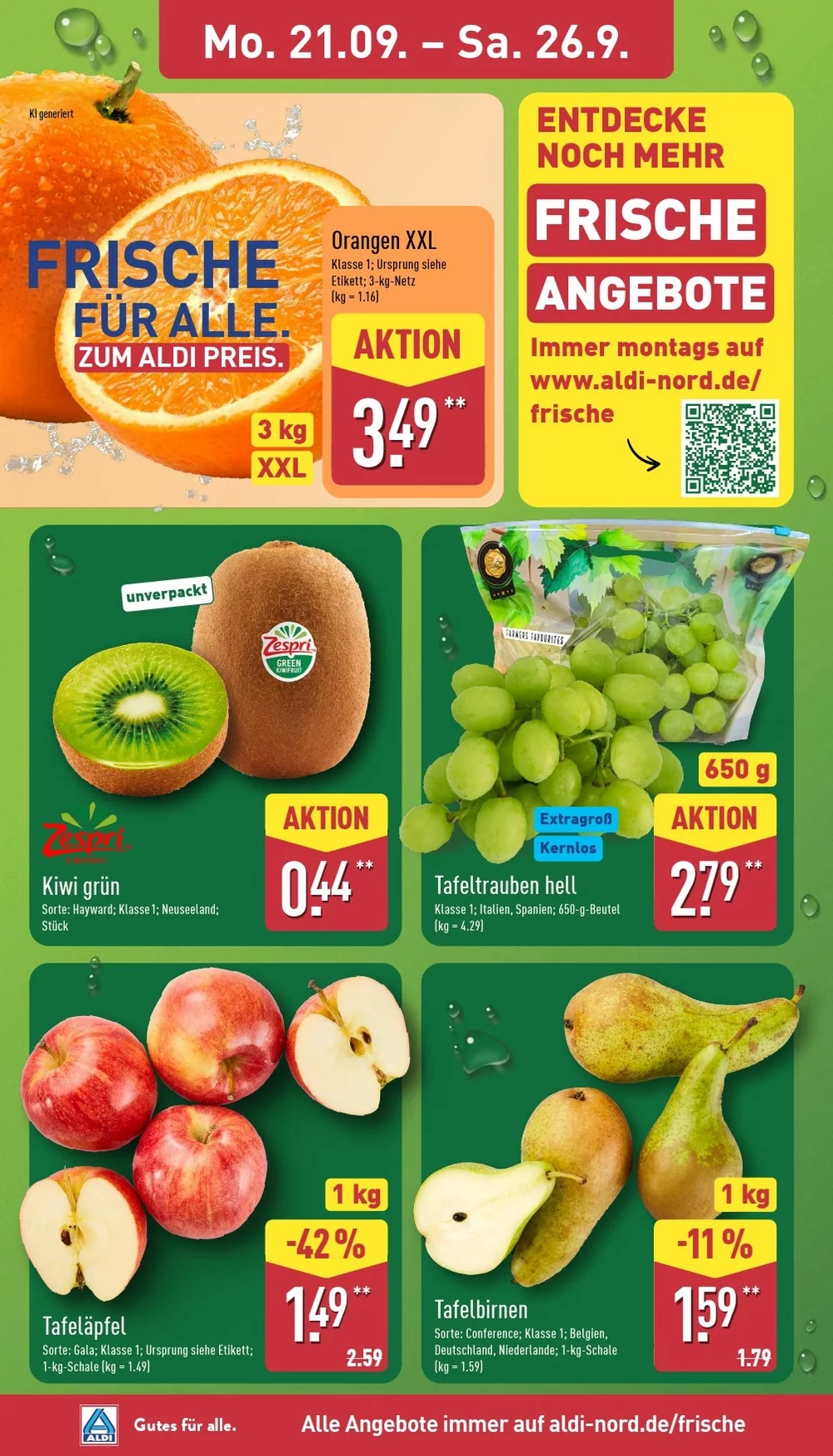 Aldi Nord Prospekt Aktuell ab 21.09.2026 | Nächste Woche Online Blättern 2 aldi nord prospekt september 21 26 2
