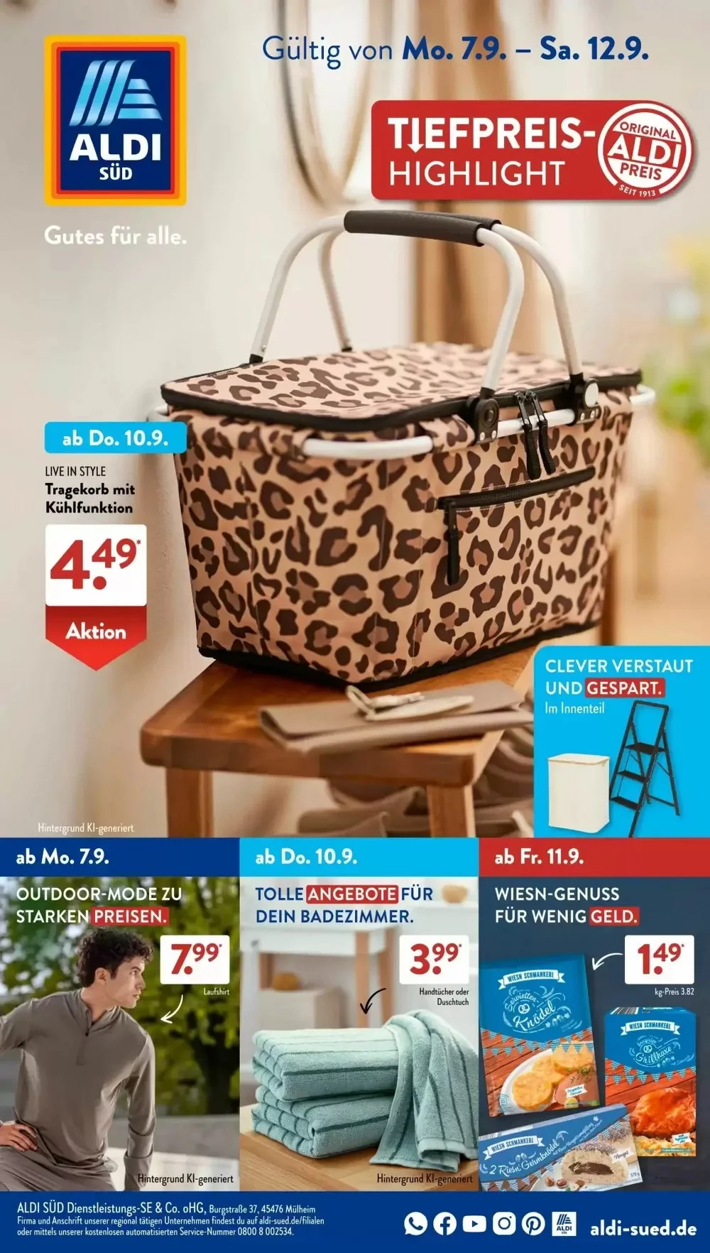 Aldi Süd Prospekt Aktuell ab 05.10.2026 | Nächste Woche Online Blättern 1 aldi süd prospekt kw-37