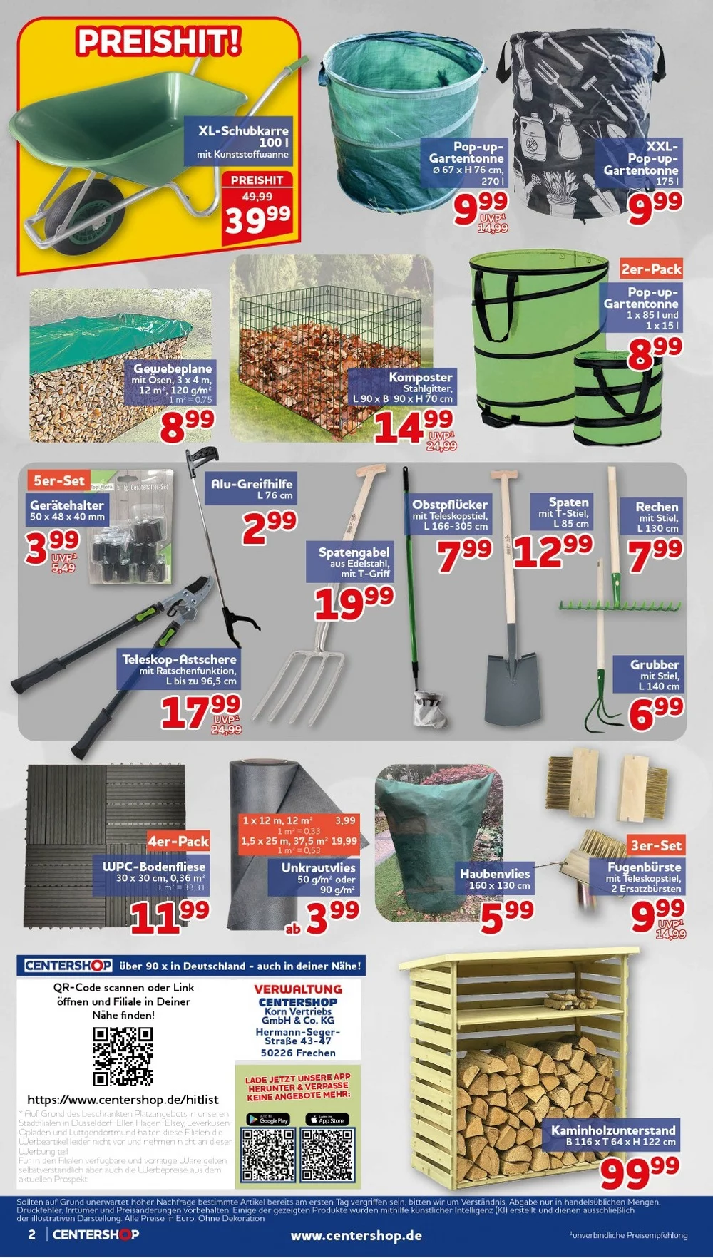Centershop Prospekt ab 14.09.2026 | Nächste Woche Online Blättern 2 center shop prospekt september 14 19 2
