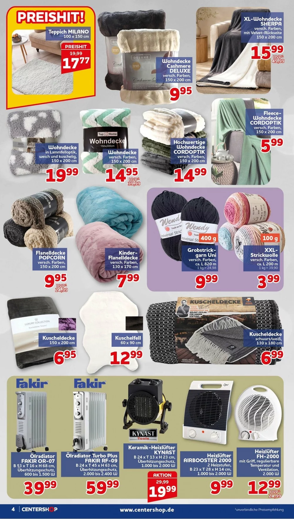 Centershop Prospekt ab 14.09.2026 | Nächste Woche Online Blättern 4 center shop prospekt september 14 19 4