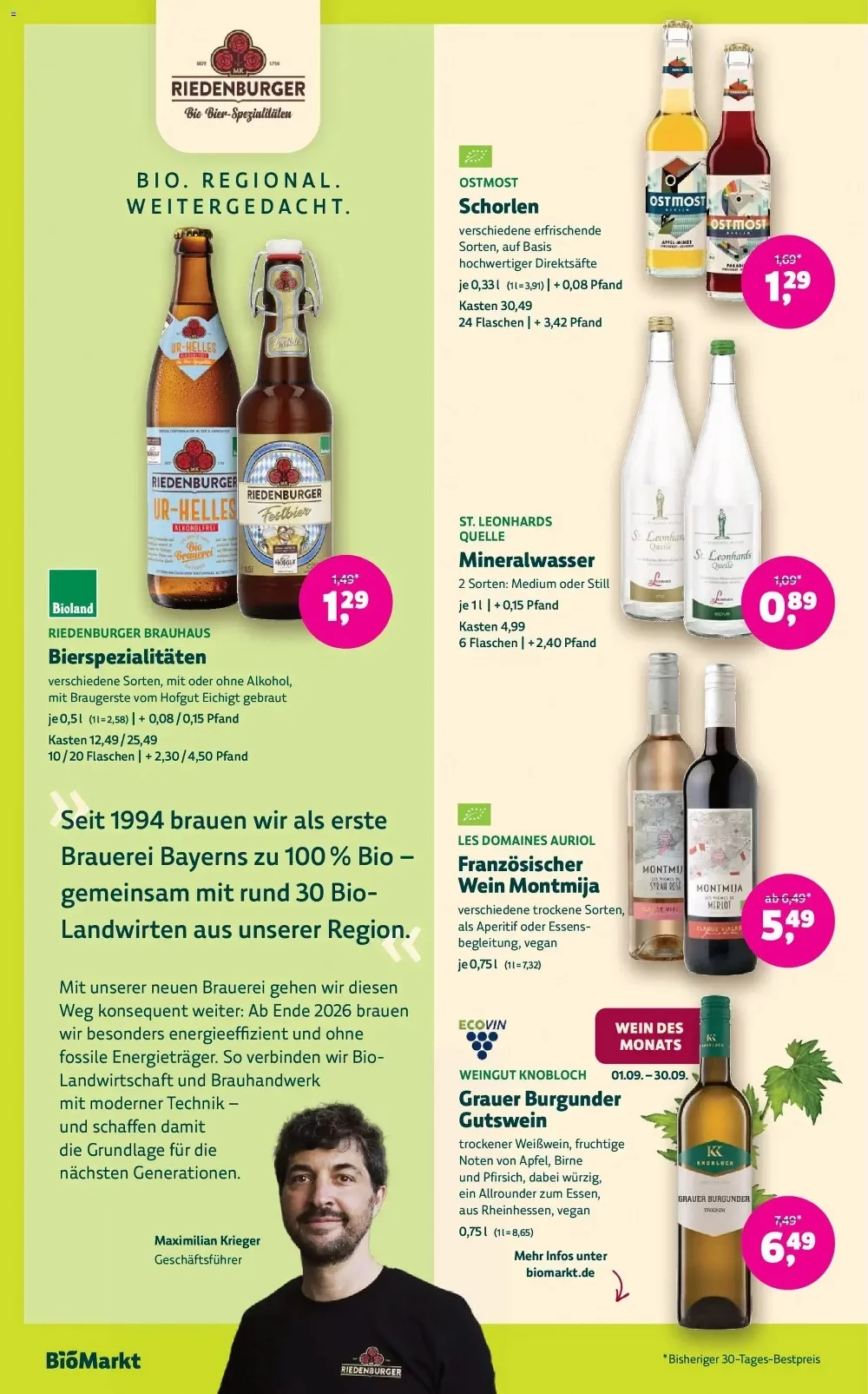denns biomarkt prospekt september 9 22 12