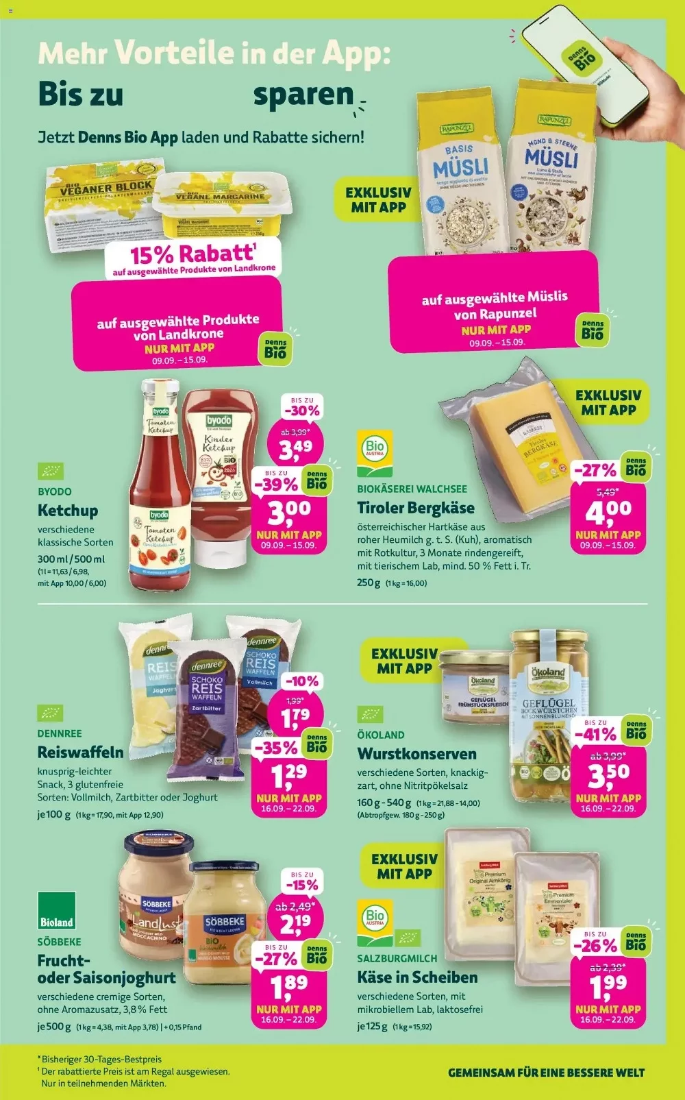 denns biomarkt prospekt september 9 22 3 1