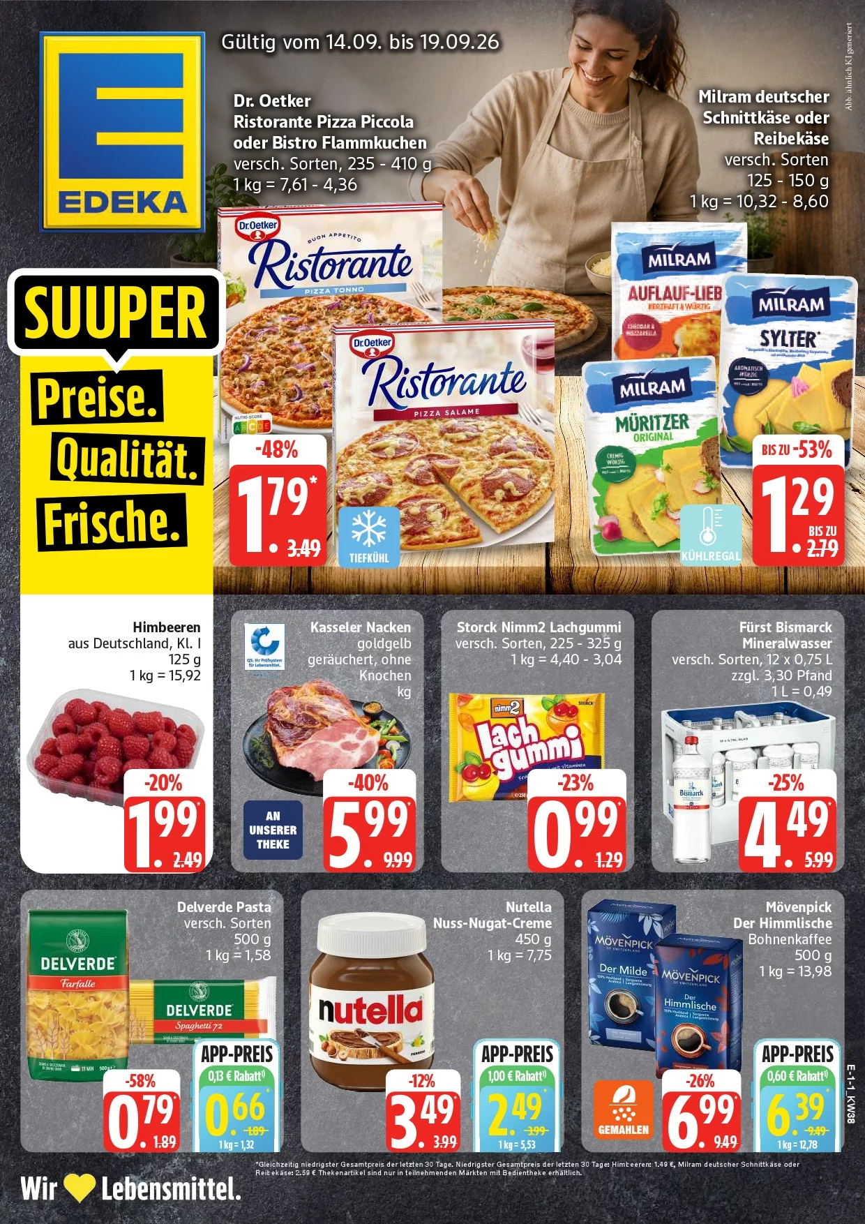 Edeka Prospekt Nord Aktuell ab 14.09.2026 | Nächste Woche Online Blättern 1 edeka prospekt kw-38