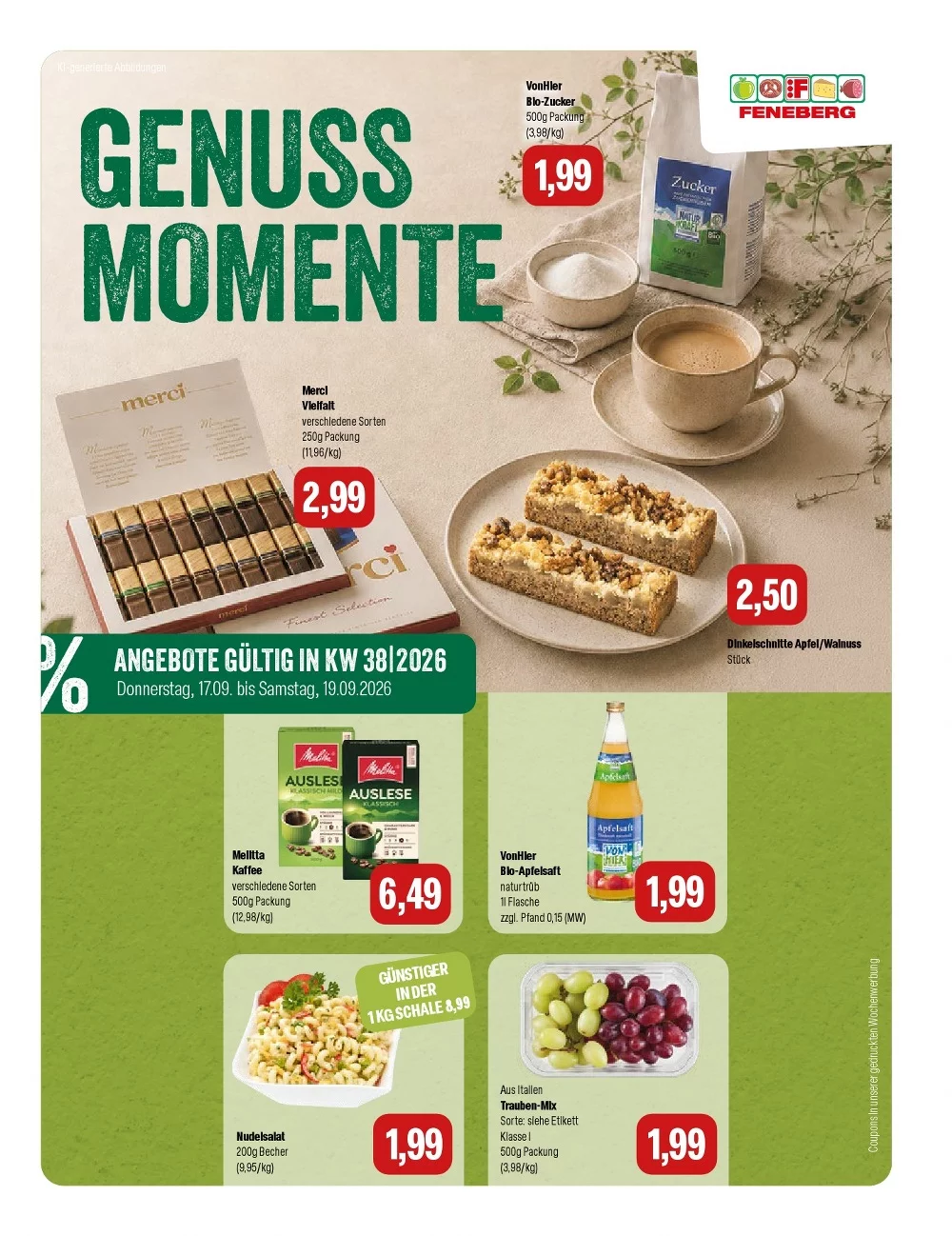 Feneberg Prospekt Aktuell ab 17.09.2026 | Nächste Woche Online Blättern 1 feneberg prospekt kw-38