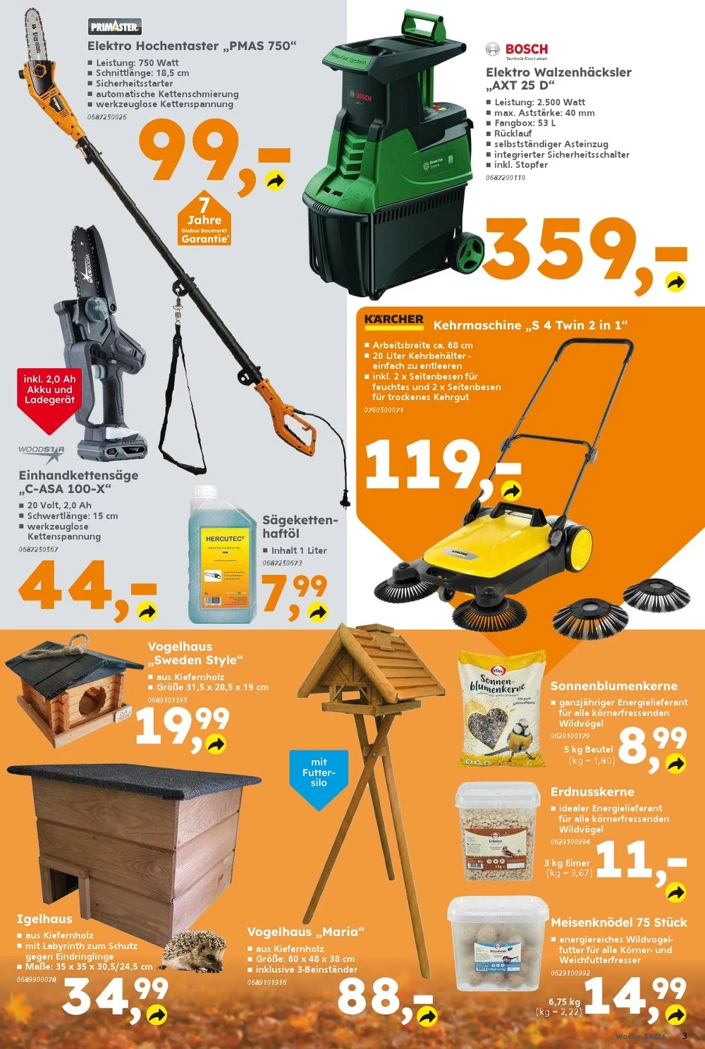 Globus Baumarkt Prospekt Aktuell ab 14.09.2026 | Nächste Woche Online Blättern 3 globus baumarkt september 14 19 3