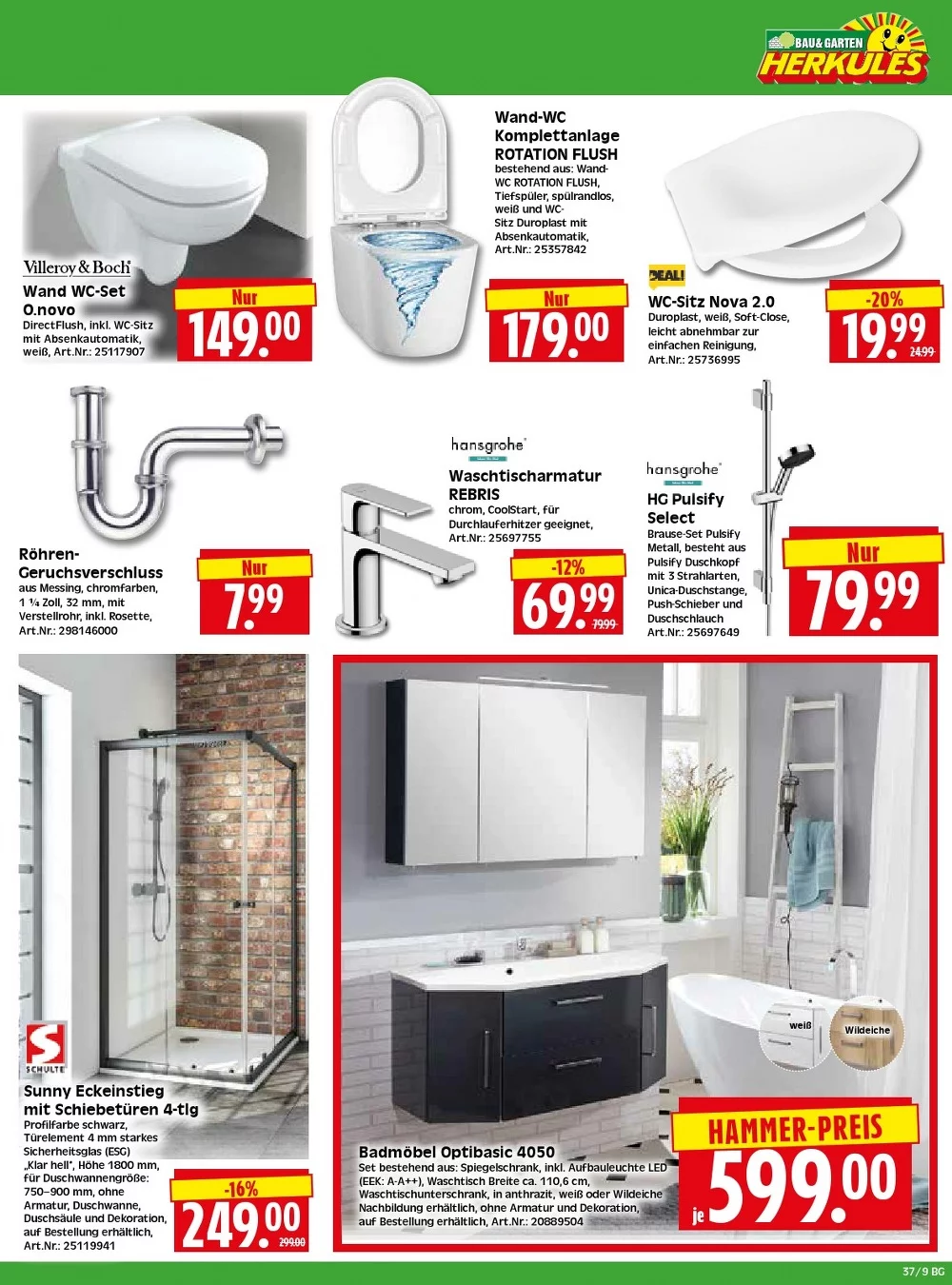herkules baumarkt prospekt kw 37 9