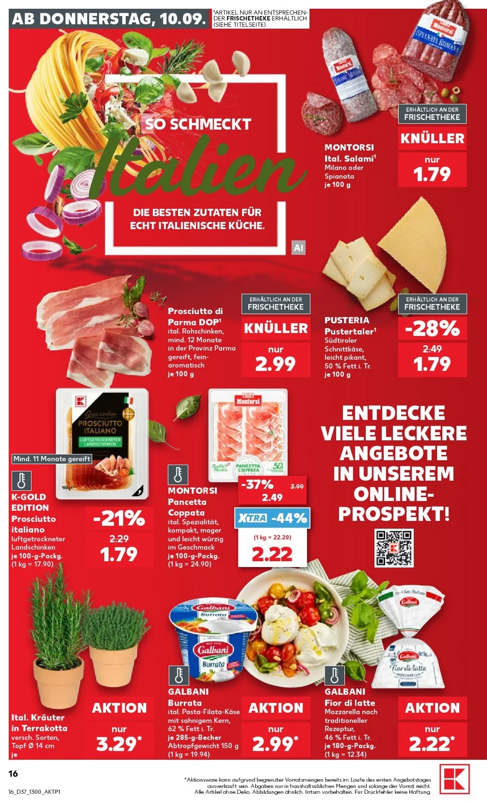 kaufland Prospekt september 10 16 16