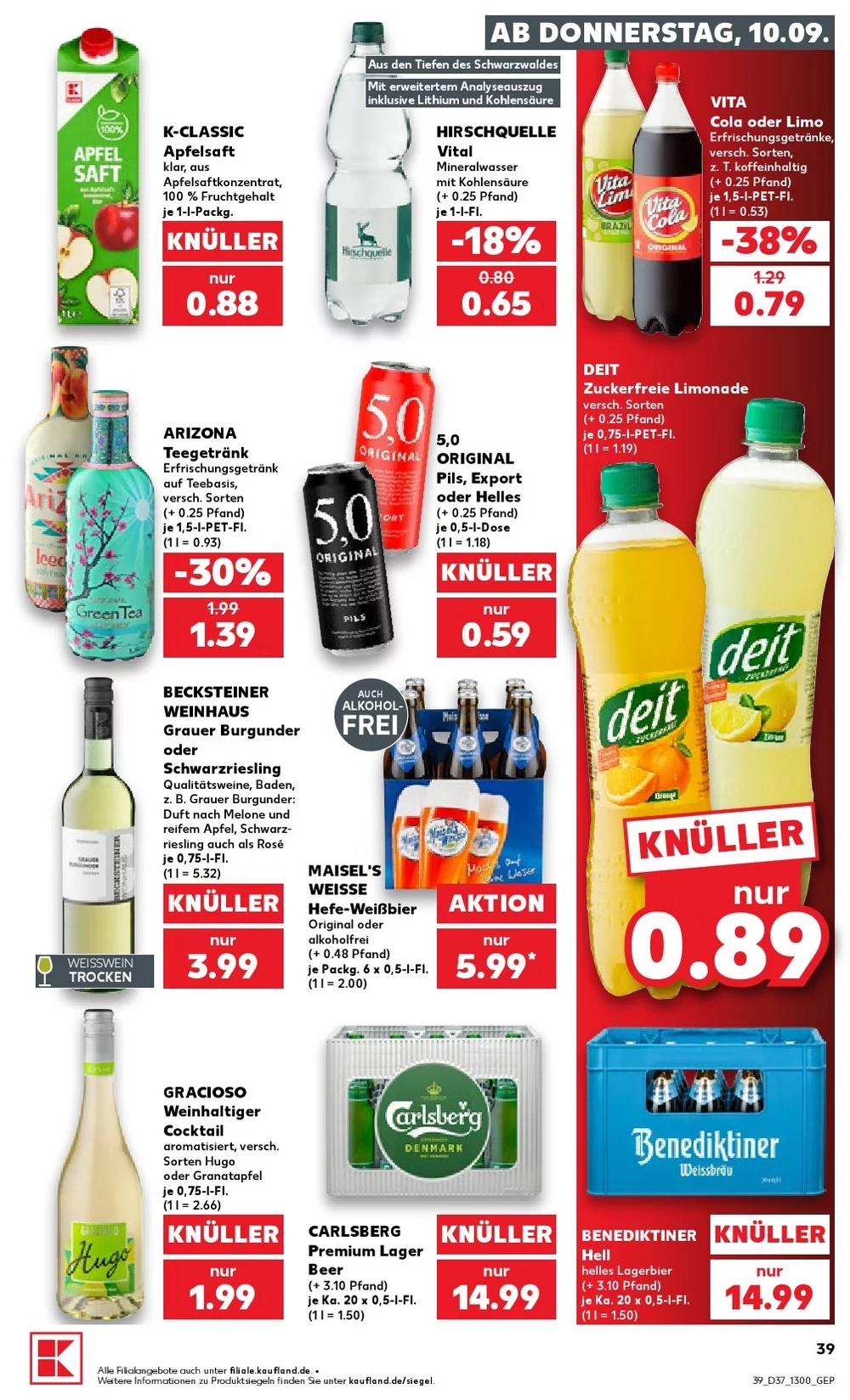 kaufland Prospekt september 10 16 39