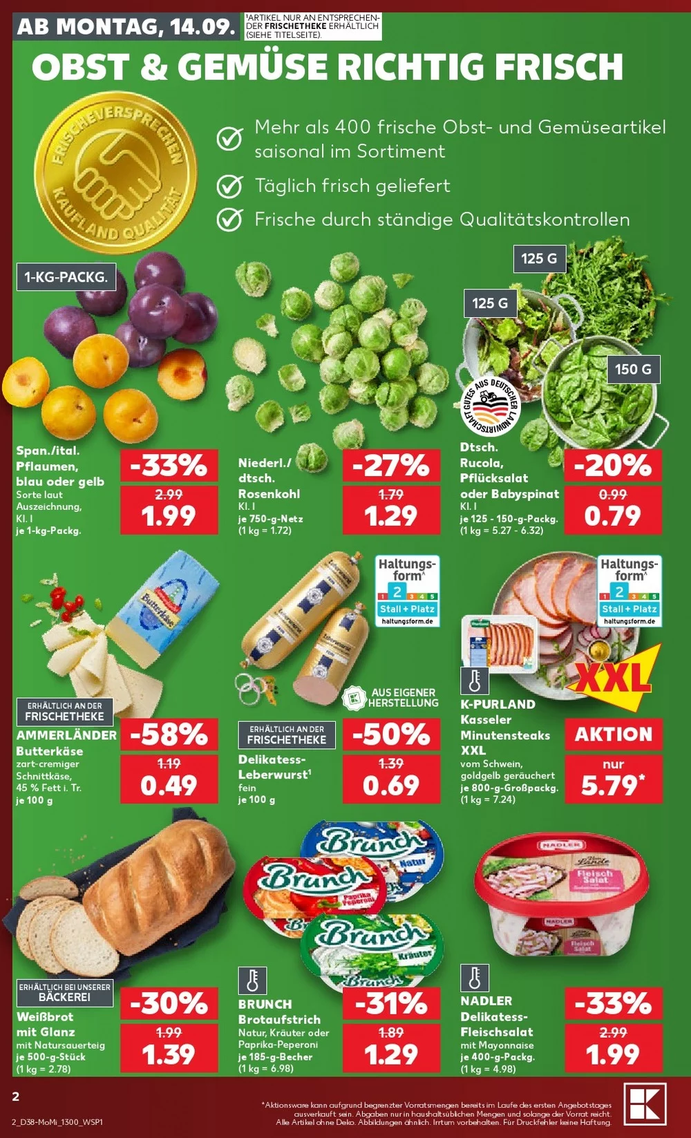 Kaufland Prospekt Wochenstart Aktuell ab 14.09.2026 | Nächste Woche Online Blättern 2 kaufland prospekt september 14 16 2
