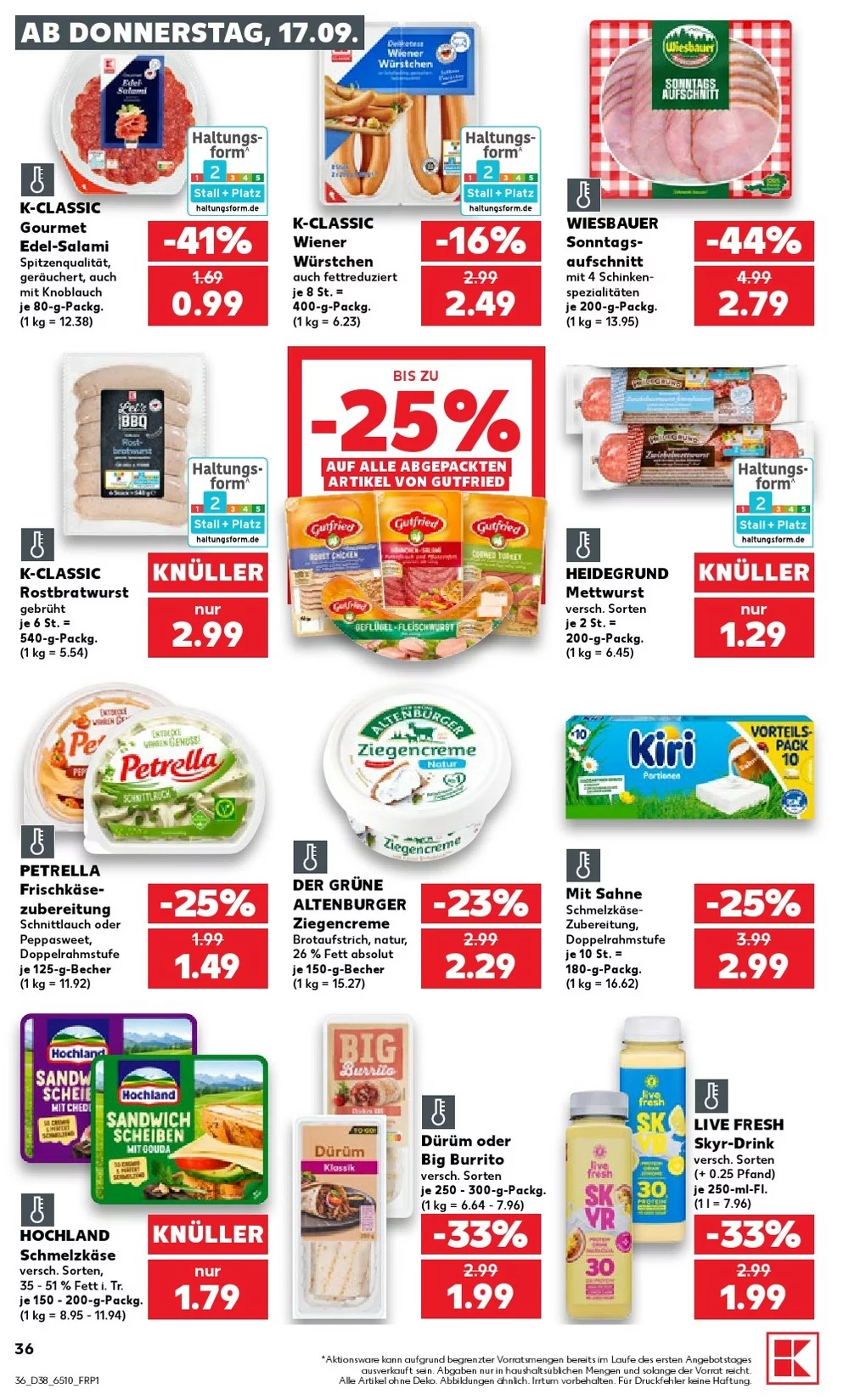kaufland prospekt september 17 23 36