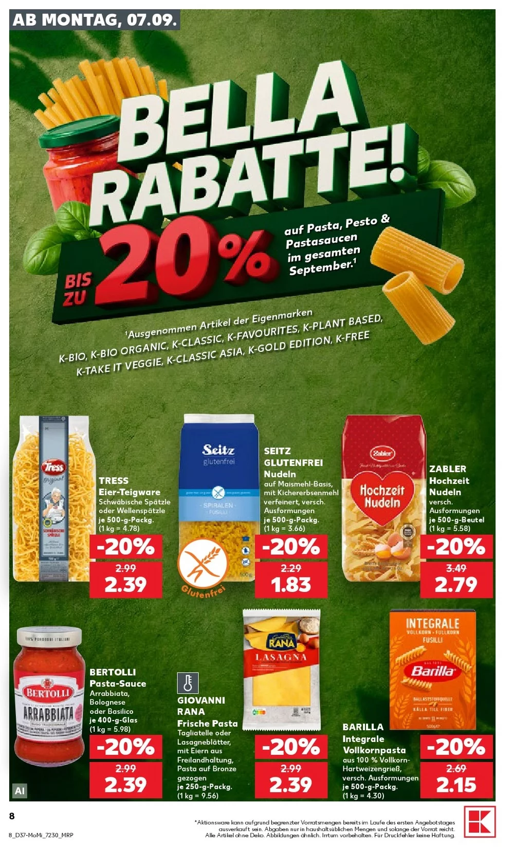 kaufland prospekt september 7 12 8