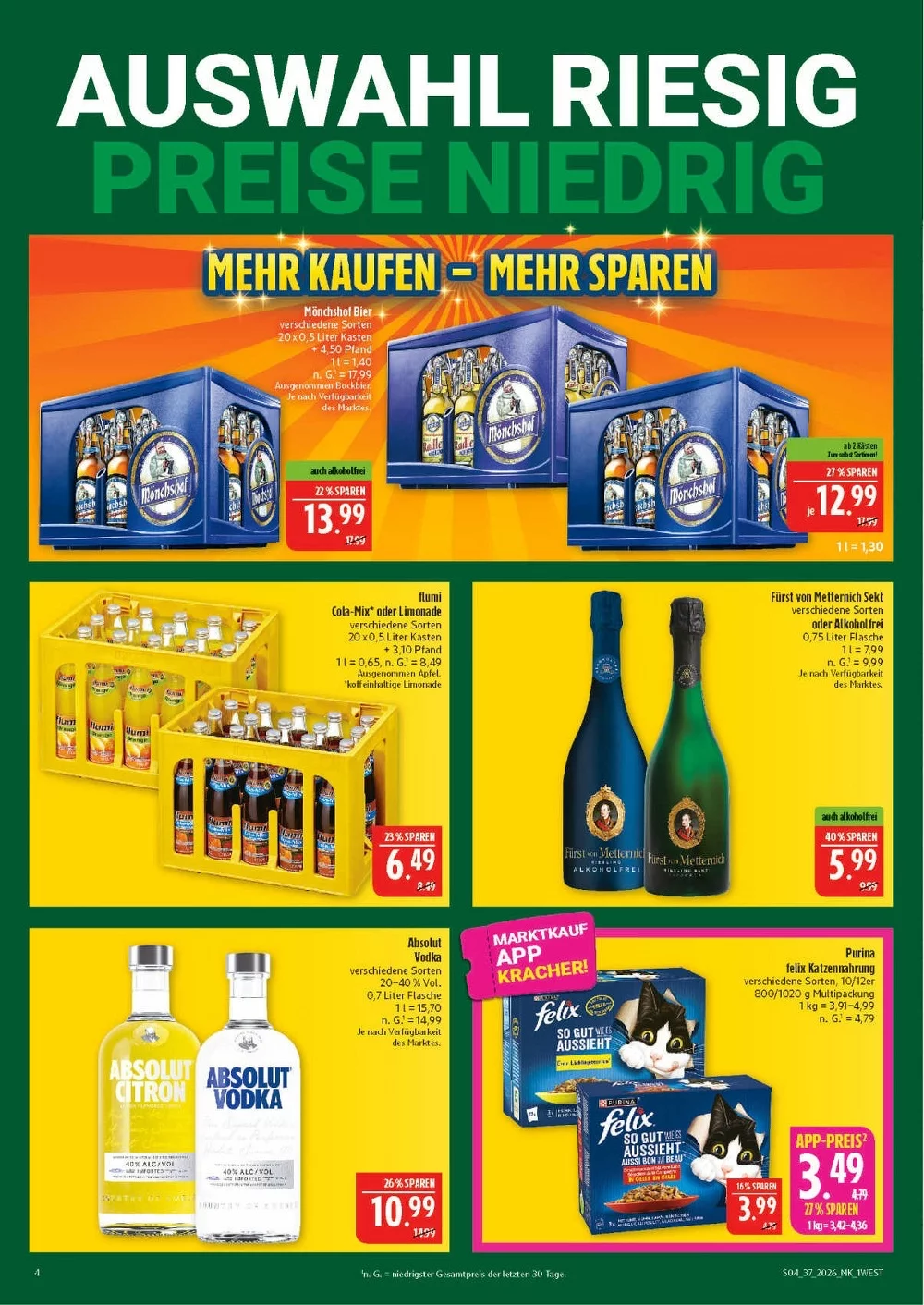 Marktkauf Prospekt Nord Aktuell ab 21.09.2026 | Nächste Woche Online Blättern 4 marktkrauf hof prospekt september 7 12 4