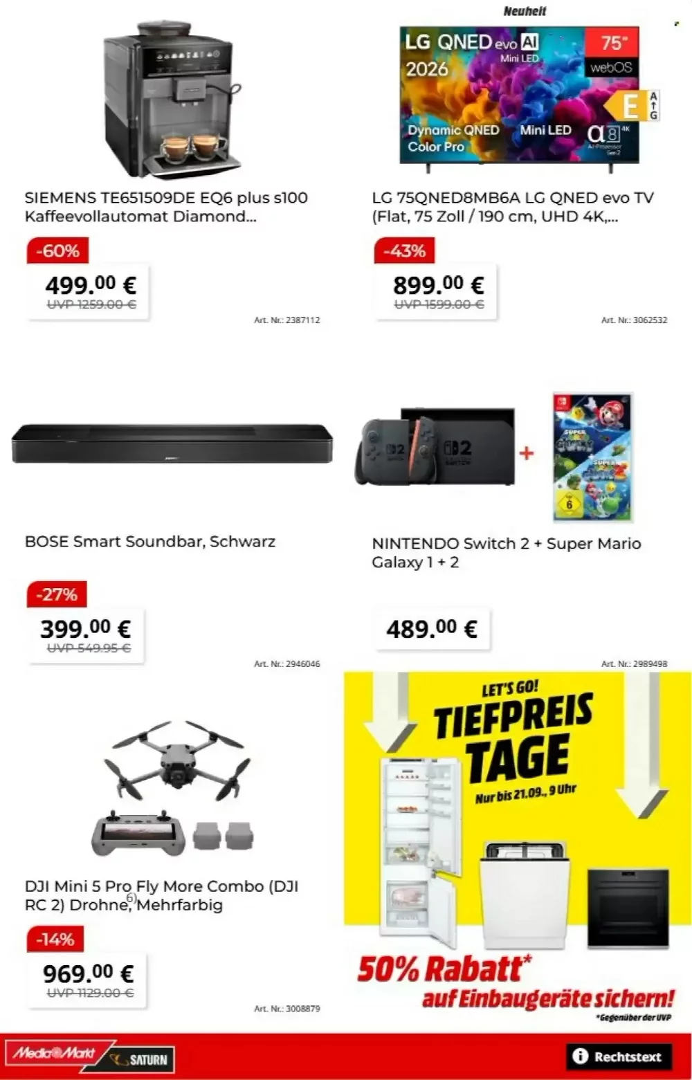 MediaMarkt Prospekt ab 23.09.2026 | Nächste Woche Online Blättern 2 media markt prospekt kw 38 2