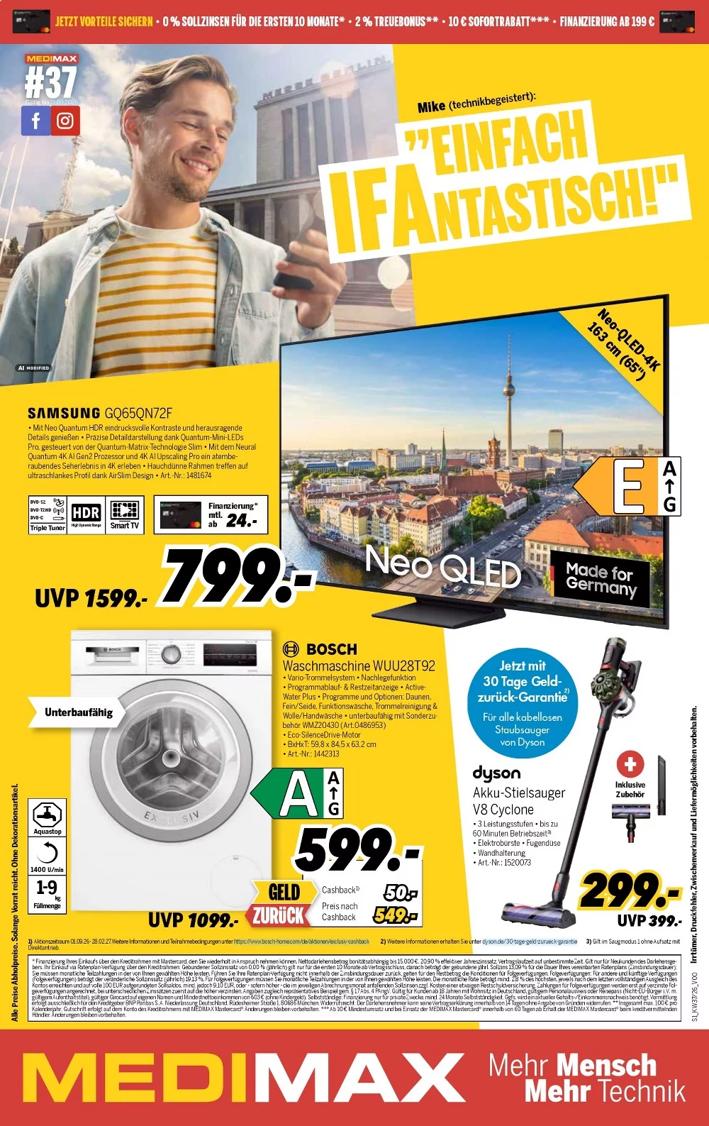 Medimax Prospekt Aktuell ab 18.09.2026 | Nächste Woche Online Blättern 1 medimax prospekt kw-37