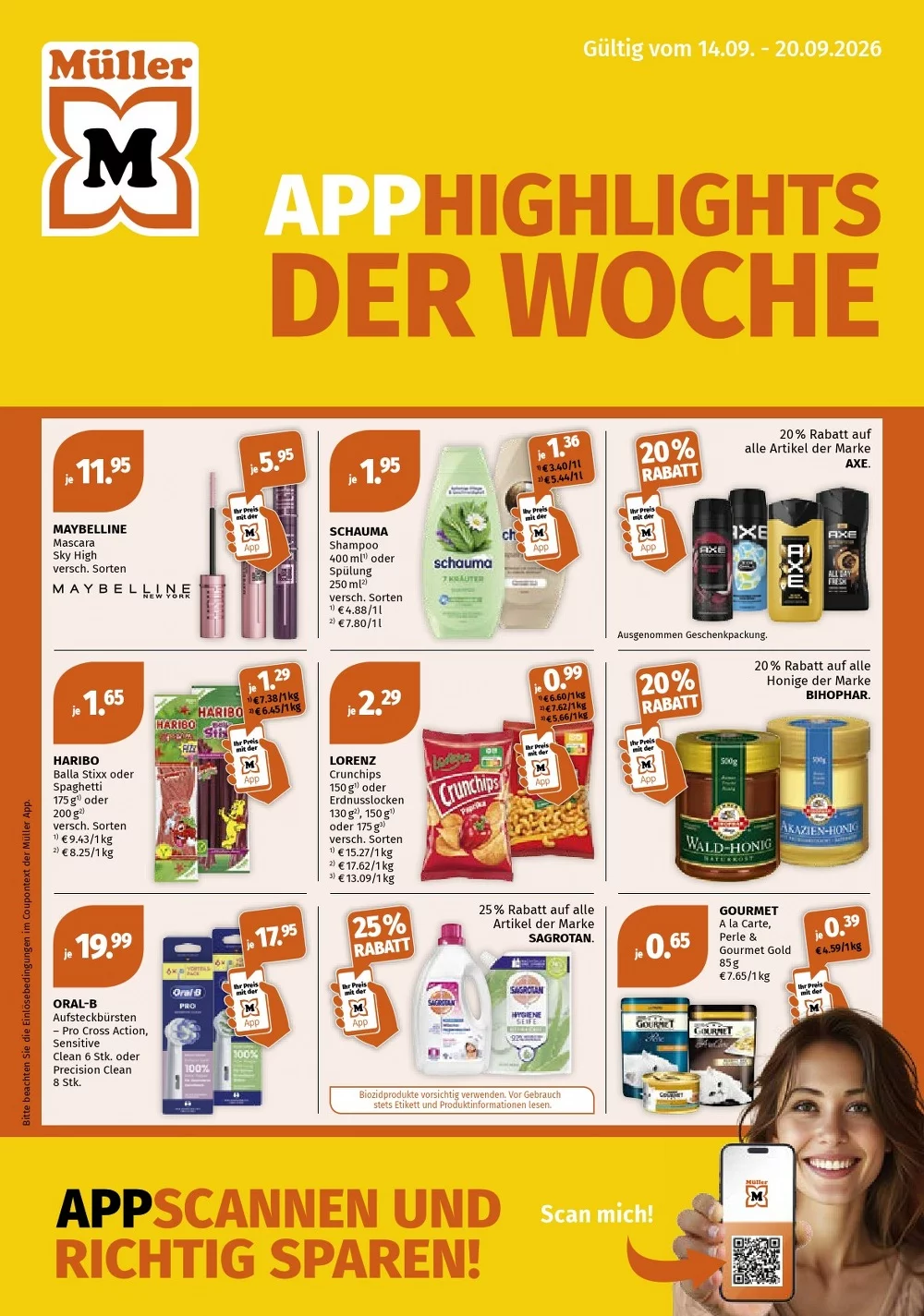 Müller Prospekt Aktuell ab 14.09.2026 | Nächste Woche Online Blättern 1 müller prospekt kw-38