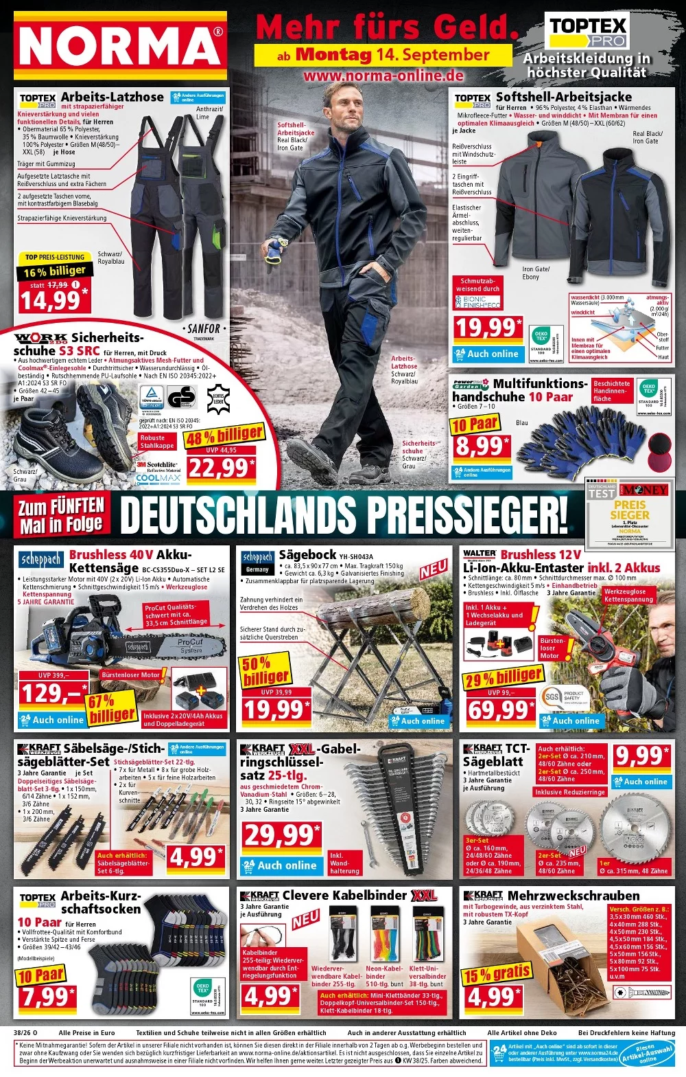 Norma Prospekt Aktuell ab 14.09.2026 | Nächste Woche Online Blättern 1 norma prospekt kw-38