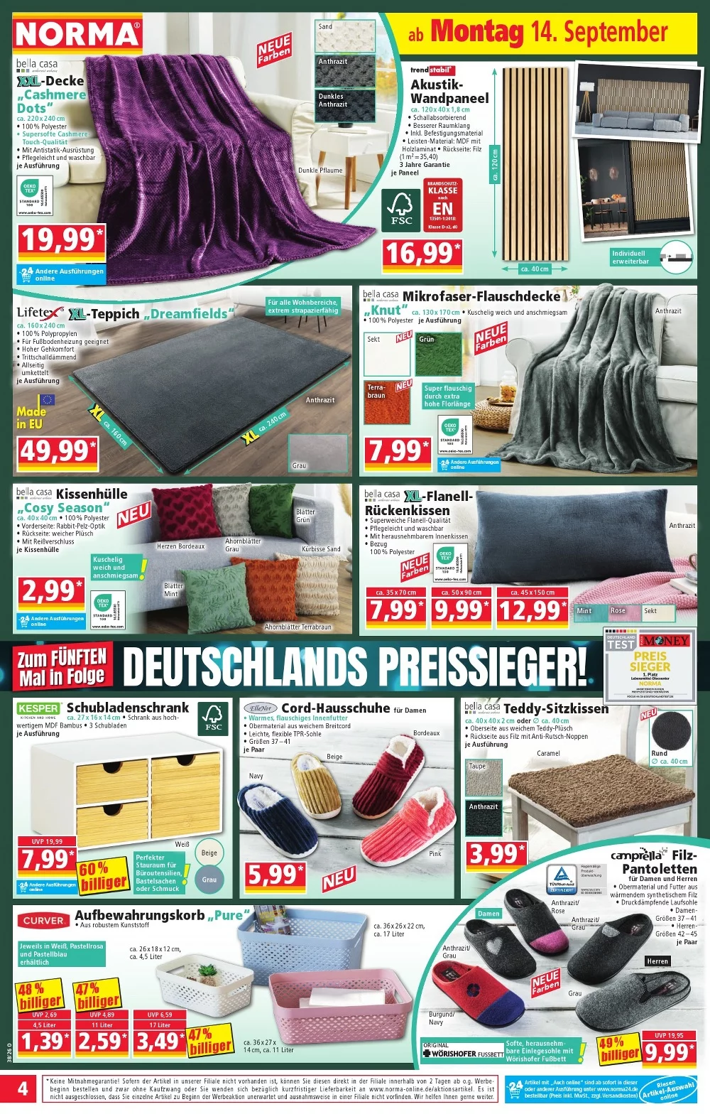 Norma Prospekt Aktuell ab 14.09.2026 | Nächste Woche Online Blättern 4 norma prospekt september 14 19 4