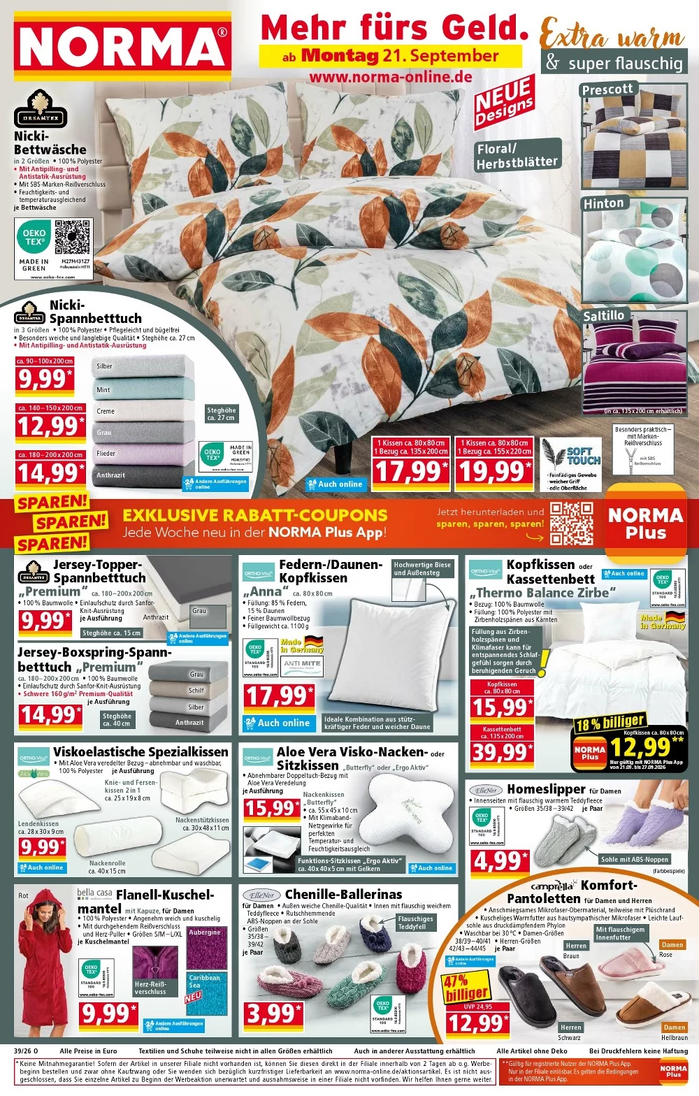 Norma Prospekt Aktuell ab 21.09.2026 | Nächste Woche Online Blättern 1 norma prospekt kw-38
