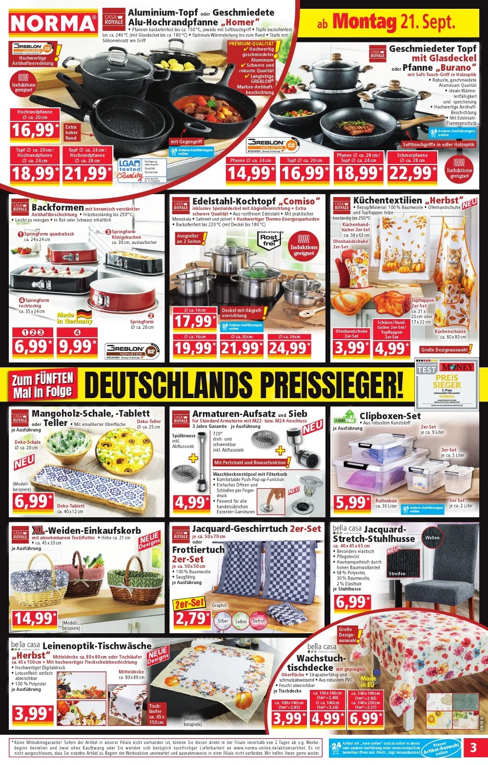 Norma Prospekt Aktuell ab 21.09.2026 | Nächste Woche Online Blättern 3 norma prospekt september 21 26 3