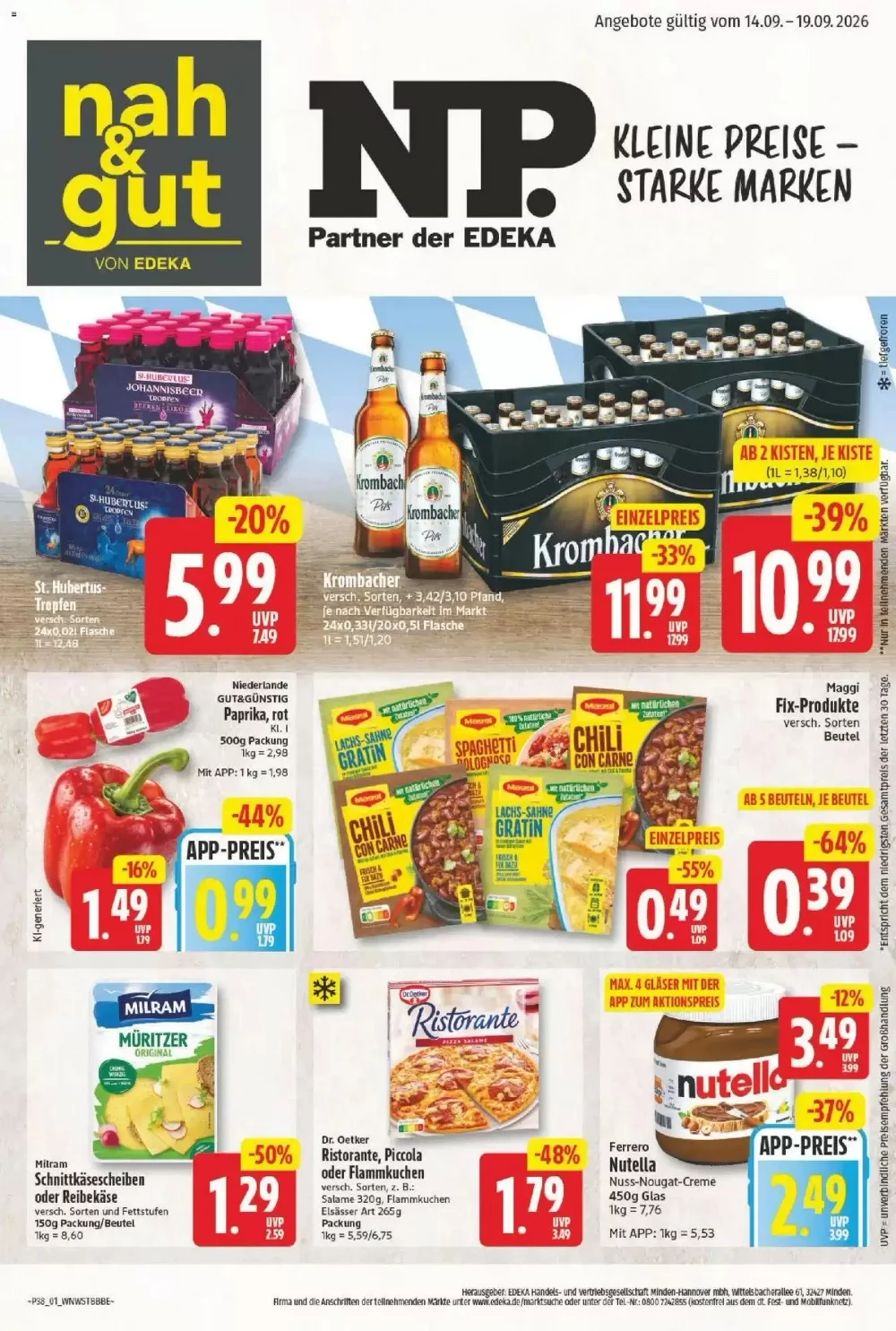 NP Discount Prospekt Aktuell ab 14.09.2026 | Angebote Online BlÀttern 1 np prospekt kw-38