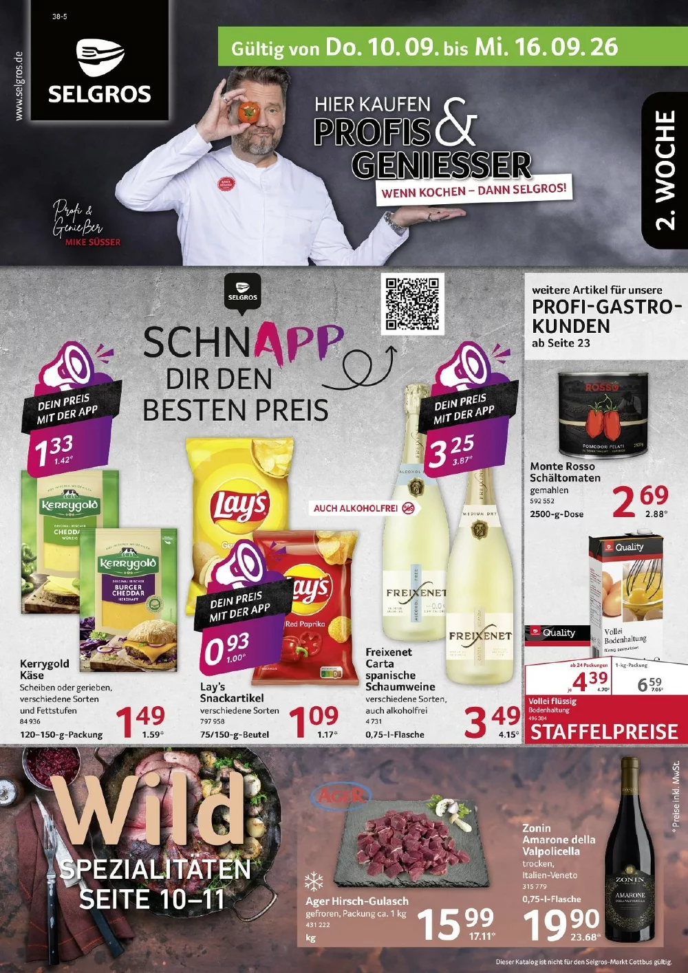 Selgros Prospekt (Food) Aktuell ab 24.09.2026 | Nächste Woche Online Blättern 1 selgros food prospekt kw-37