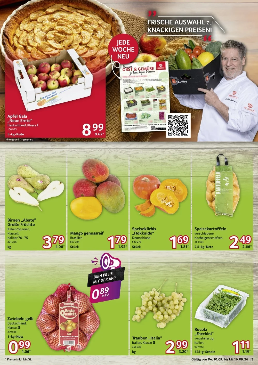 Selgros Prospekt (Food) Aktuell ab 24.09.2026 | Nächste Woche Online Blättern 3 selgros food prospekt september 10 16 3