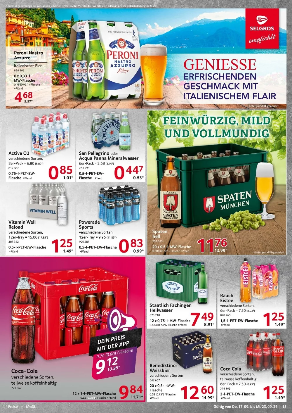 selgros food prospekt september 17 23 15