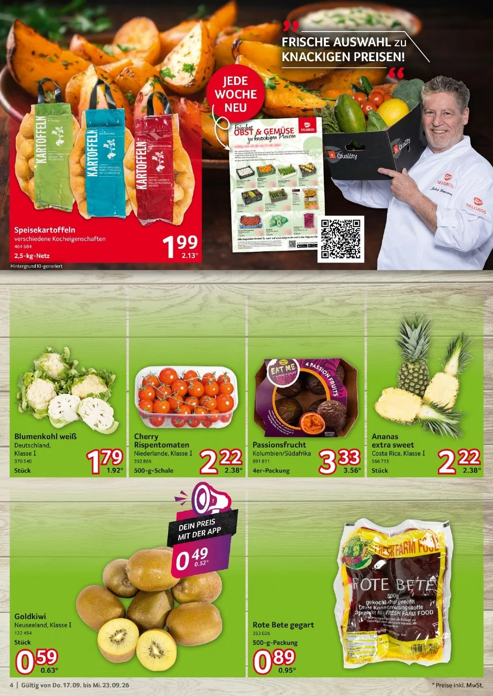 Selgros Prospekt (Food) Aktuell ab 17.09.2026 | Nächste Woche Online Blättern 4 selgros food prospekt september 17 23 4