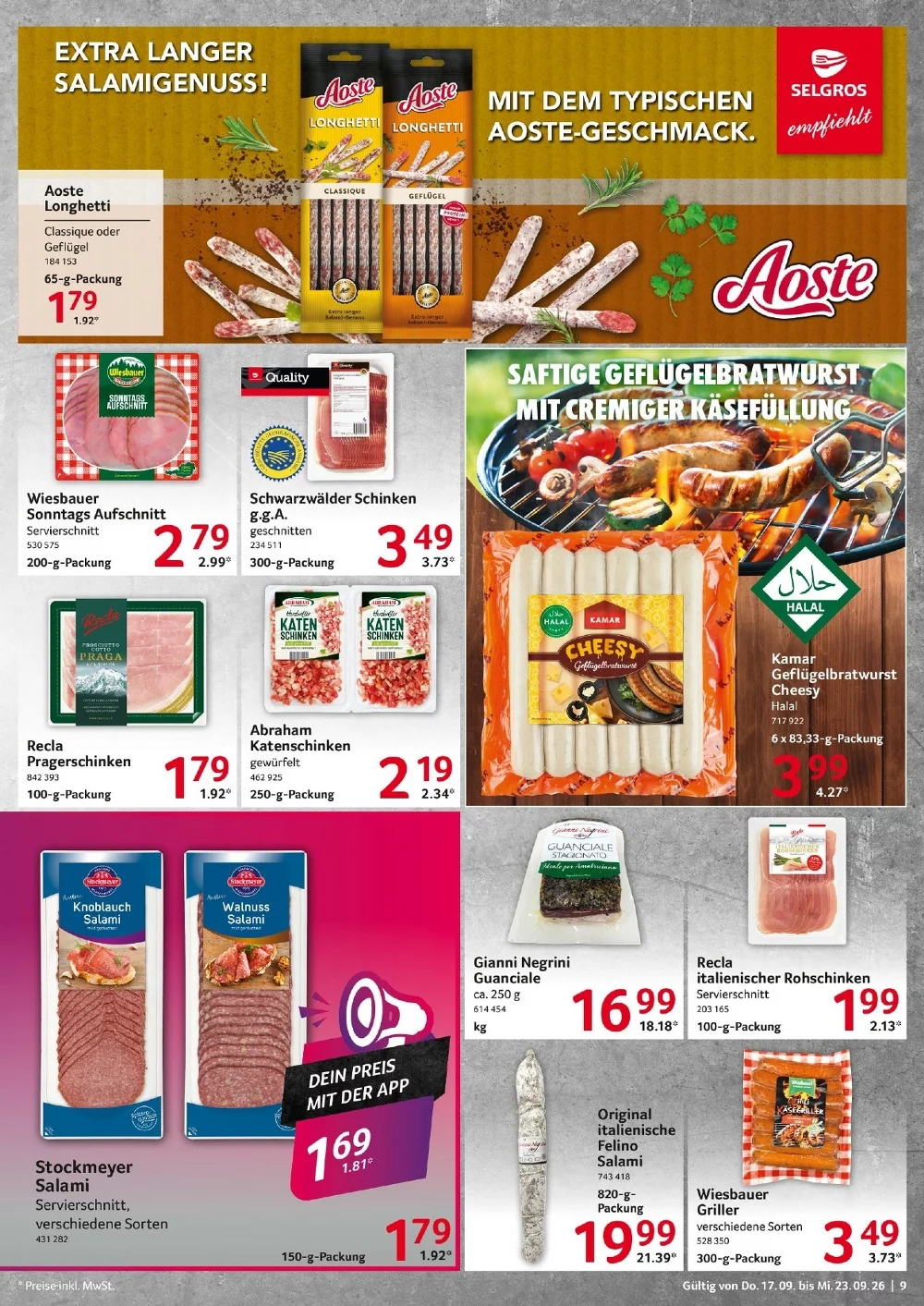 selgros food prospekt september 17 23 9