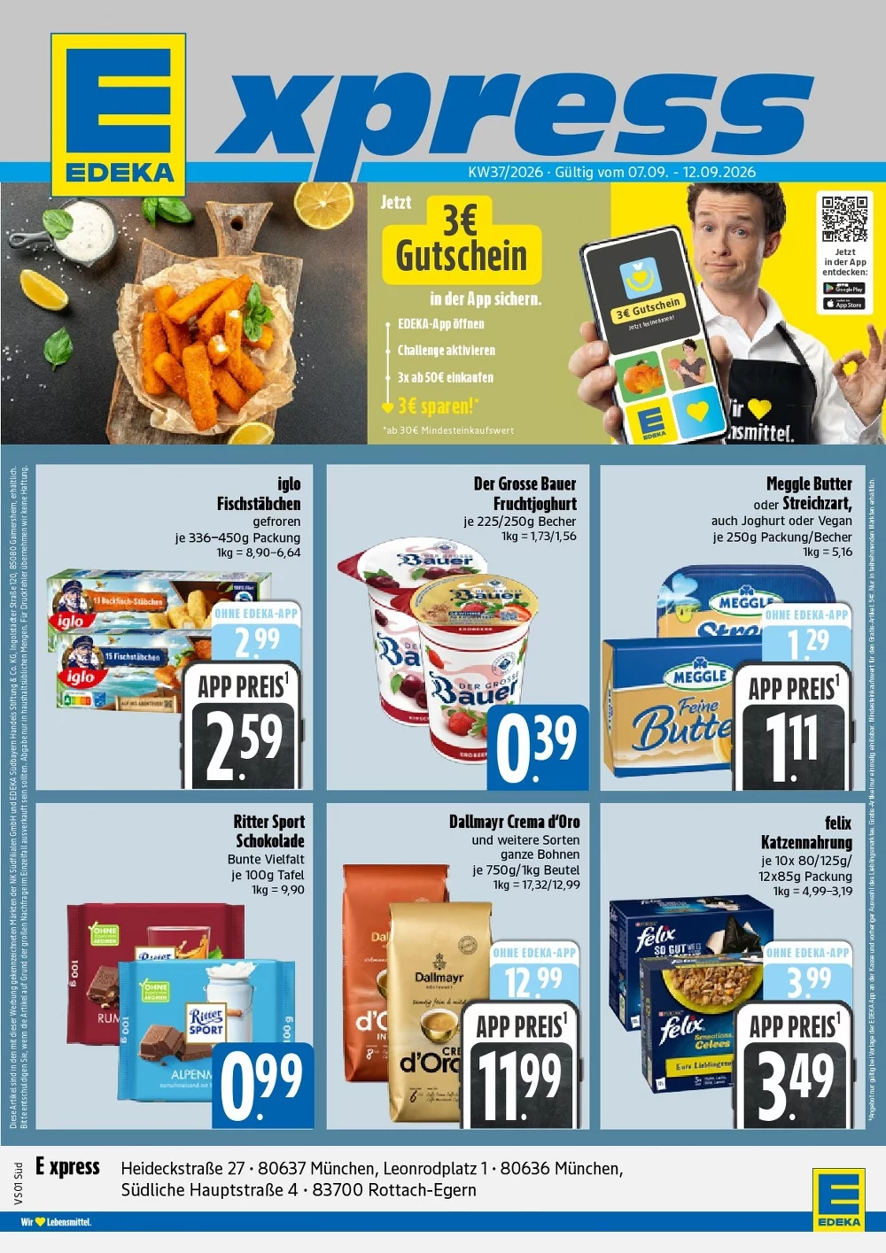 Edeka Xpress Prospekt Aktuell ab 21.09.2026 | Nächste Woche Online Blättern 1 xpress prospekt kw-37