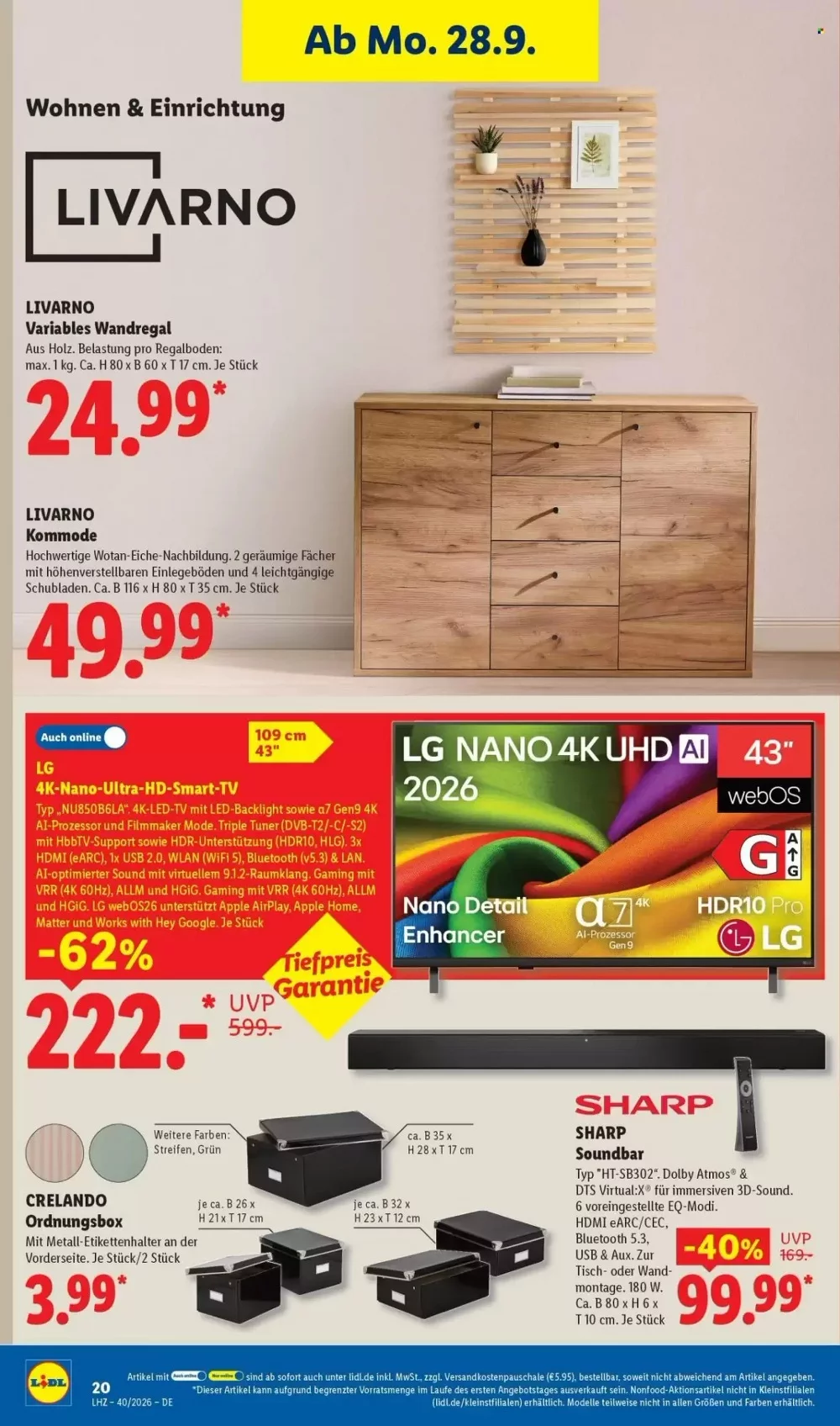 lidl prospekt september 28 october 3 12