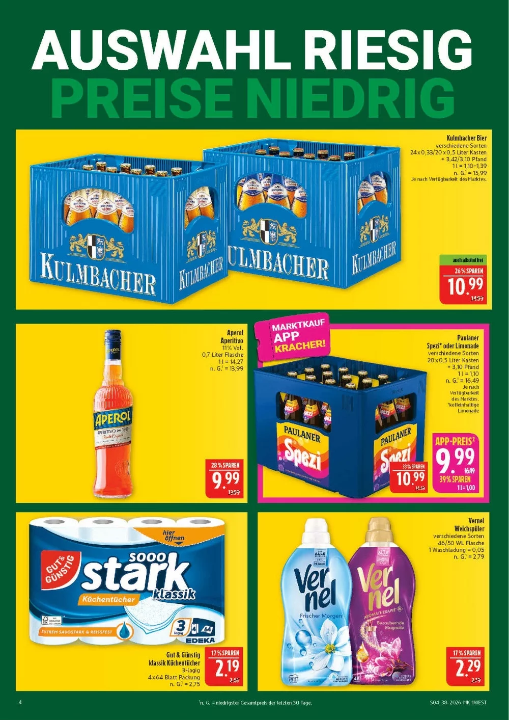 Marktkauf Prospekt Hof Aktuell ab 14.09.2026 | Nächste Woche Online Blättern 4 marktkrauf nord prospekt september 14 19 4
